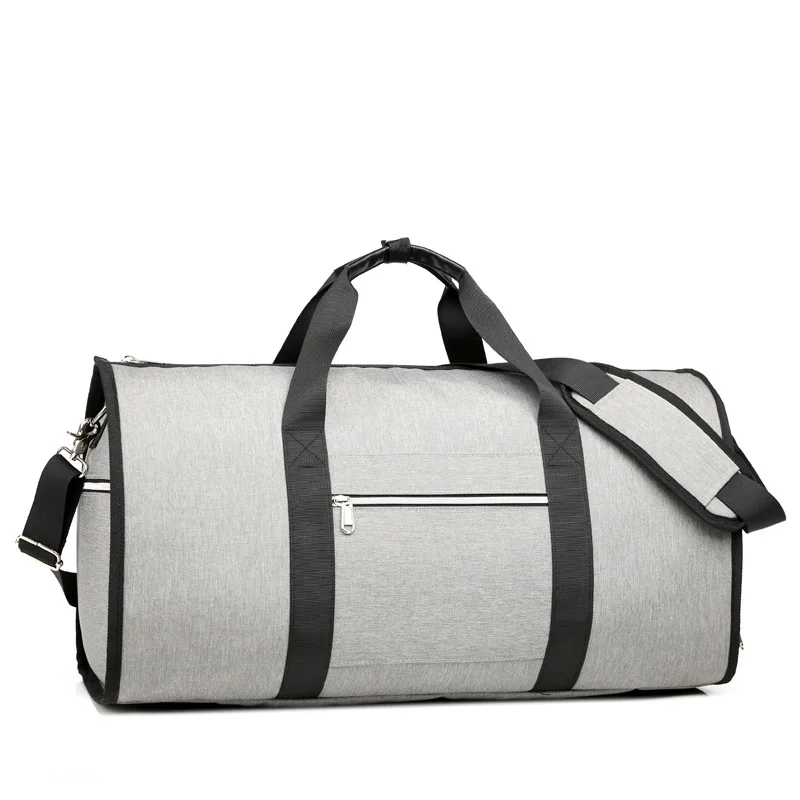 Брендовая мужская дорожная сумка, Брезентовая Многофункциональная Кожаная сумка, сумка для ручной клади, мужская сумка через плечо, Большая вместительная сумка, E41-02