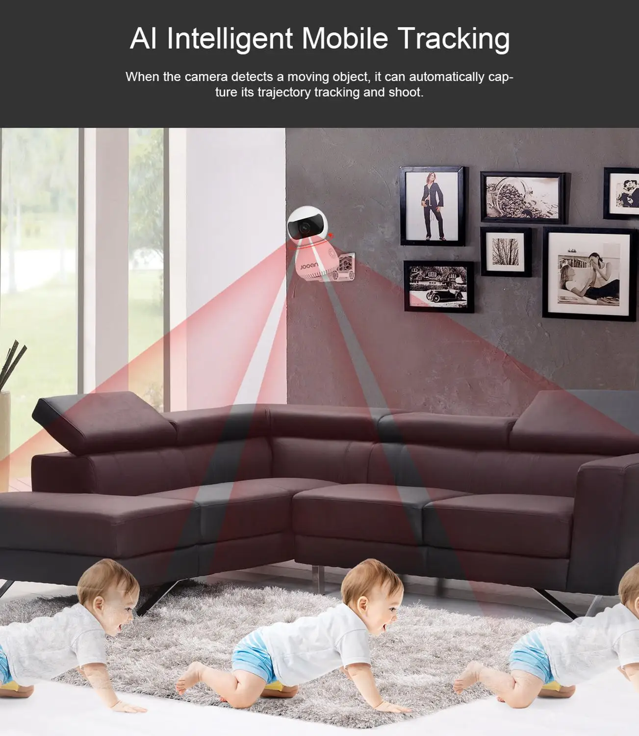Беспроводная ip камера JOOAN 1080p наблюдения Wifi CCTV детский монитор двусторонний