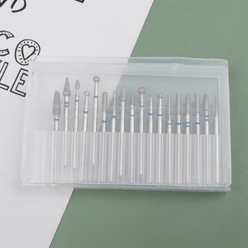 

30pcs Sturdy Stainless Steel Nail Cuticle Drill Head Professional Manicure Drill Grinding Head Kit Polishing Tool for Home Salon