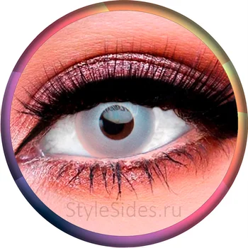 

Карнавальные линзы Серебряные (Mirror)