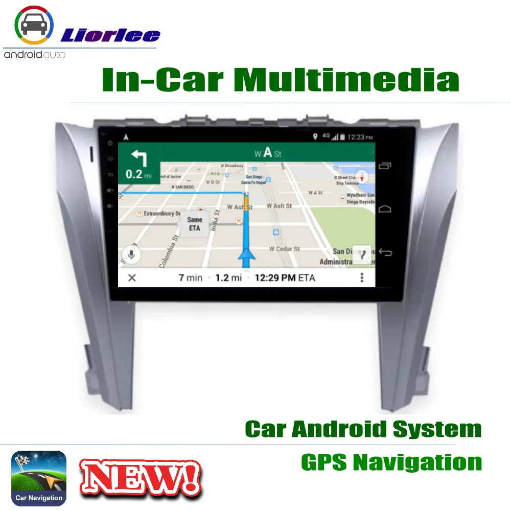 Автомобильный Android плеер 9 &quotIPS ЖК экран для Toyota Camry Aurion 2011 ~ 2017 версия США