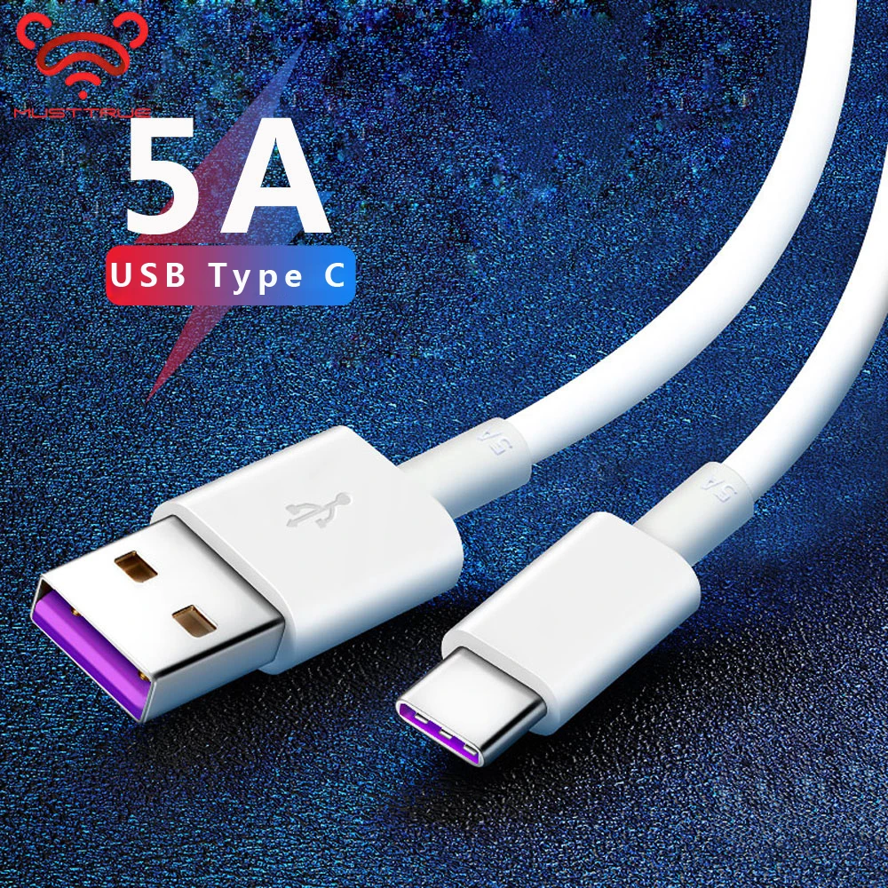 MUSTTRUE usb type C кабель для HUAWEI 5A быстрое зарядное устройство mata 30 mate 20 p30 tipe USB передачи