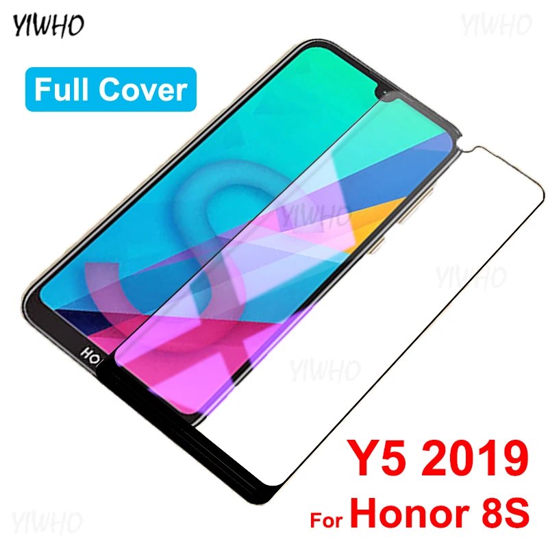 

Protective Glass For Huawei Y5 2019 Full Cover Tempered Glas On Honor 8S Screen Protector Safety Film Y 5 Honor8S экран стакан