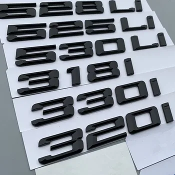 

GLossy Black For BMW All Series 318i 320i 320Li 325Li 650i 520Li 528Li 730Li 760Li Letters Word Car Trunk Badge Emblem stickers
