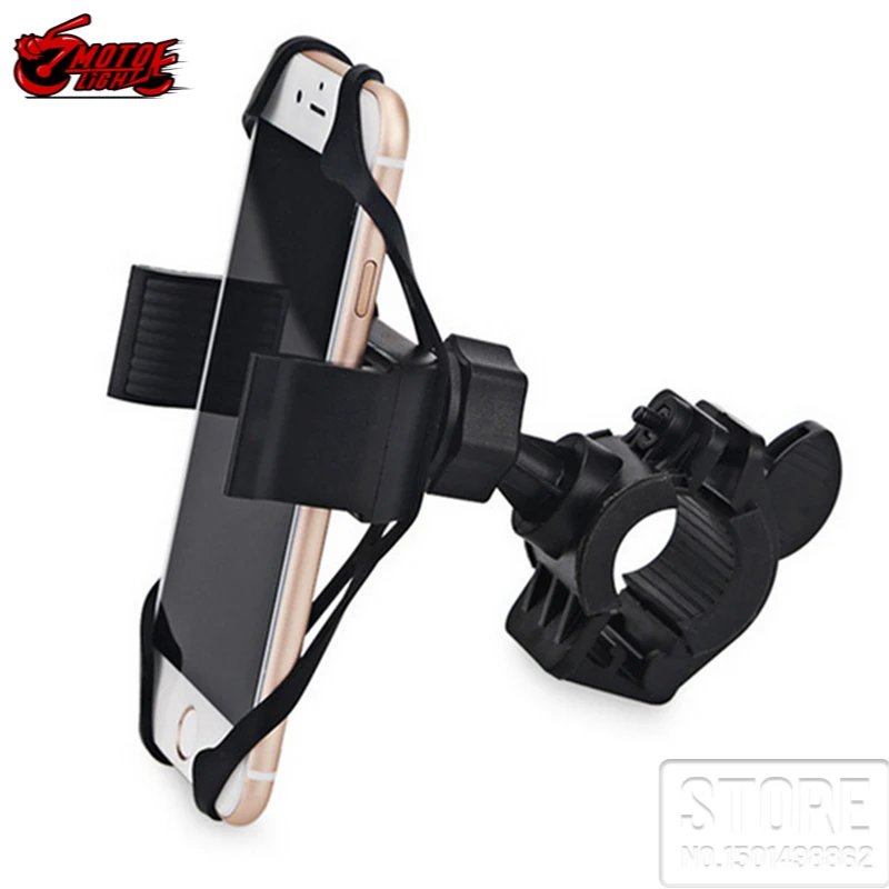 Universal Motorcycle Handlebar Mount Holder Motorbike Phone GPS With Silicone Support For Iphone Samsung XIAOMI | Автомобили и