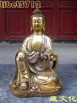 

rui rui Tibetan Bronze Buddha Statues Goddess kwan-yin Bodhisattva buddha statue Garden Decoration 100% real Brass Bronze