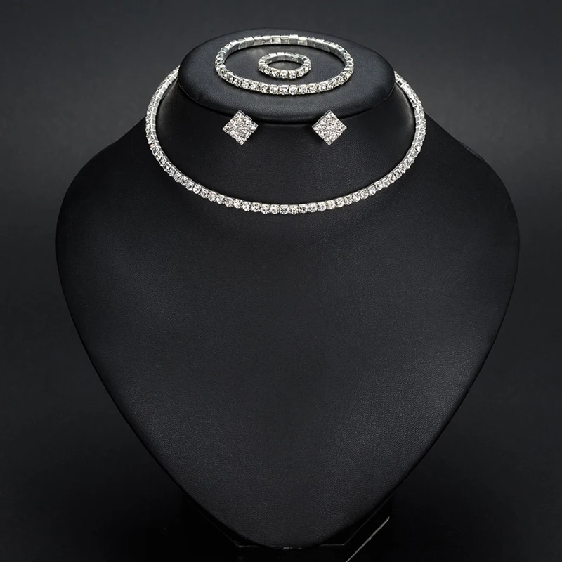 YFJEWE مجموعات مجوهرات الزفاف اكسسوارات الزفاف الع...