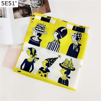 

Women small square scarf/ Fashion handkerchief with beautiful print/ Many different colours