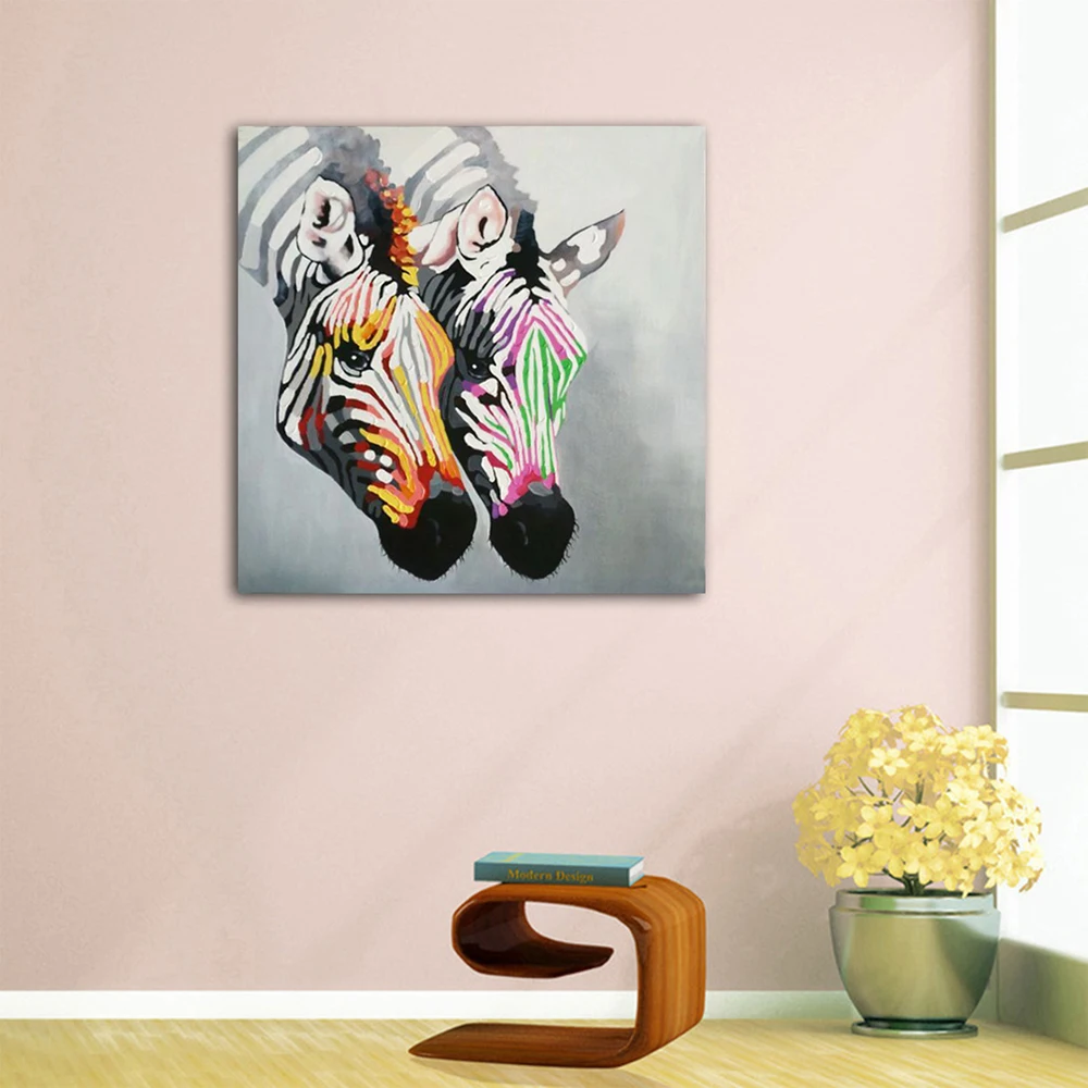 Настенная Картина на холсте с изображением зебры головы лошади 100% | Дом и сад