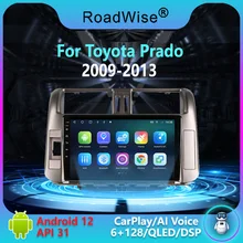 

Roadwise Android 12 Car Radio Android Auto Multimedia For Toyota Prado 150 2009 -2013 4G Carplay 2din Autoradio DVD DSP IPS BT