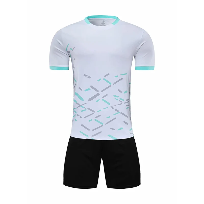 Мужская футболка с коротким рукавом зеленая футбольная униформа для взрослых