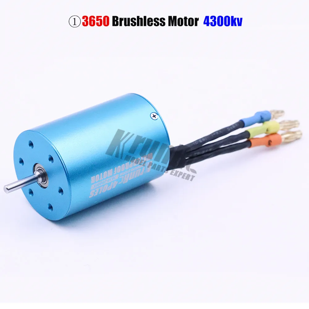 Водонепроницаемый 50A ESC 37017(03307) 107051(03302) 3650 бесщеточный 540 двигатель для 1/10 RC автомобилей автомобиль дистанционного управления HSP HPI 2-3S Lipo - Цвет: 4300KV motor