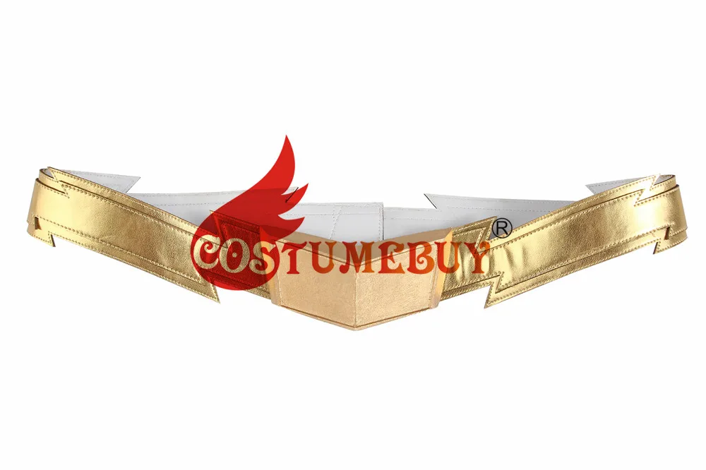 CostumeBuy флэш сезон 6 Барри Аллен косплей костюм Взрослый мужской Хэллоуин супергерой комбинезон костюм L9320 - Цвет: only belt