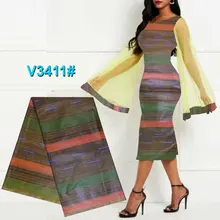 Гарантия настоящая Ява восковые принты ткани для женщин платье африканская Гана хлопок Мода Анкара Воск Ткань 6 ярдов! DF-4491