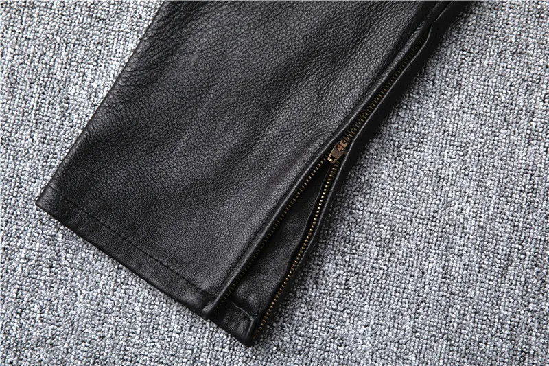 Men's Motorcycle Riding genuine Leather Motorcycle Pants 13