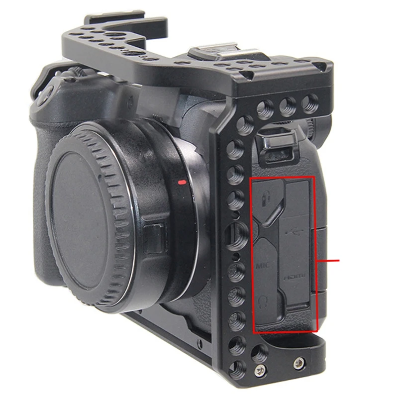 Клетка для камеры Canon EOS R с холодным башмаком резьбовые отверстия для крепления микрофона Magic Arm