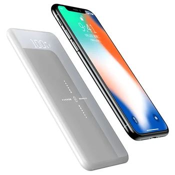 

Wireless Power Bank 10000mAh Quick Charge Wireless Charger Powerbank External For iphone 6s 7 11 8 X huawei Xiaomi Battery Bank