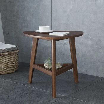 

Solid Wood with A Few Northern European Corners, Simple Modern Small Tea Table, Sofa, Table, Living Room, Mini Balcony