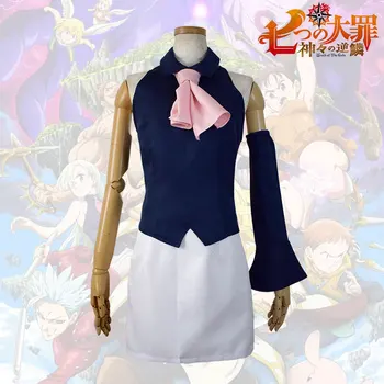 

New Arrival Elizabeth Liones Cosplay Anime The Seven Deadly Sins Dress Up Halloween Costume for Women Carnival Party Clothing