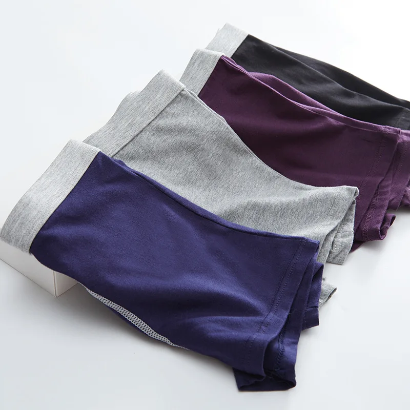 5 шт. Однотонные трусы Cueca Boxershorts Homme для мужчин сексуальные боксеры BBSoft дышащее