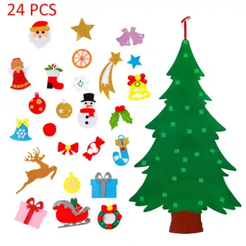 

DIY Christmas Tree Felt Cloth Carpet Puzzle Ornament Christmas Handmade Children's Kids Gift Home Decoration For Xmas New Year