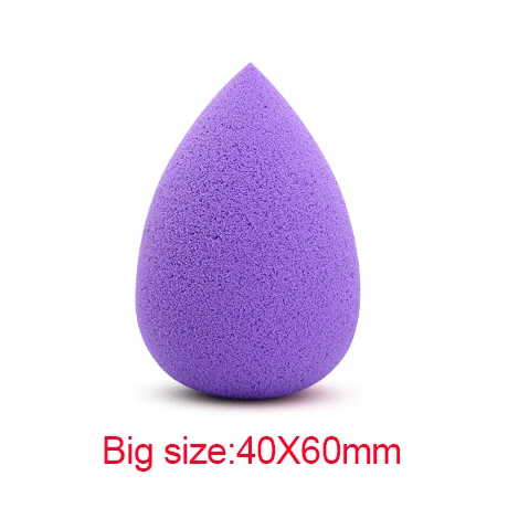 Large Purple Макияж основа спонж для Макияжа Косметический слоеный порошок Гладкая Красота Косметика Макияж косметические губки подарки - Цвет: Large Purple