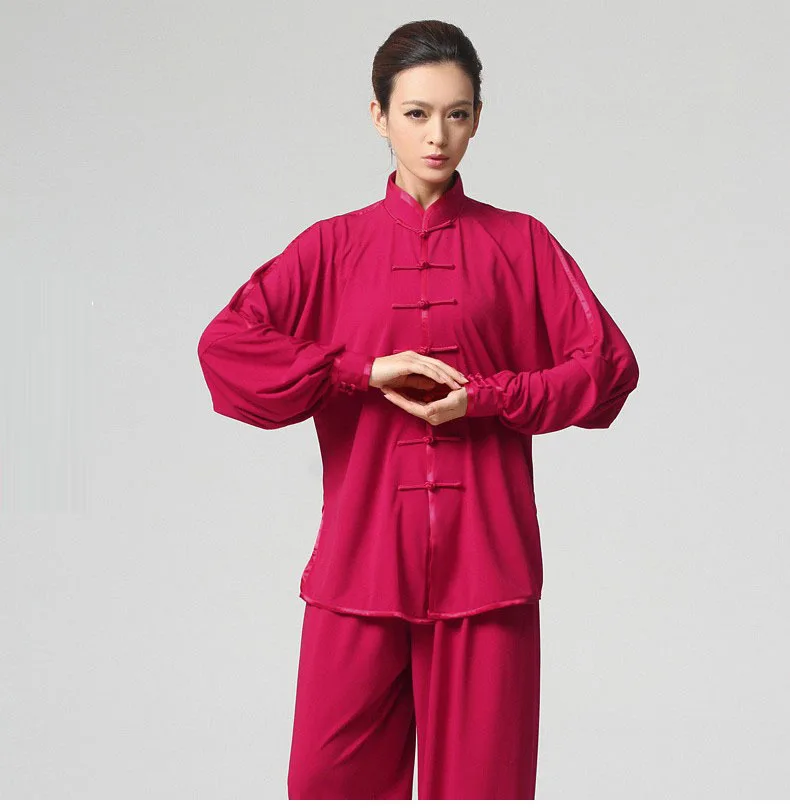 Новая одежда Tai Chi, эластичные трикотажные ткани для мужчин и женщин, одежда для выступлений кунг-фу, ушу, Боевая форма для боевых искусств - Цвет: as show