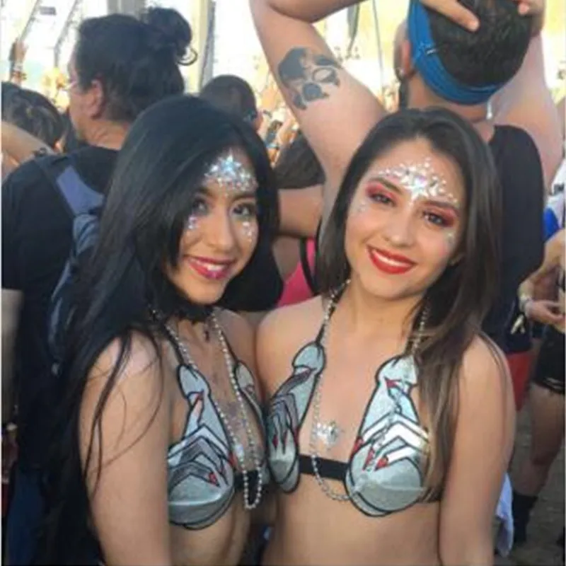 

Halter V Neck Pu Patchwork Backless Kawaii 3D Sexy Sequin Camis 2019 Female Sexy Club Party Summer Women Crop Tops Plus Size