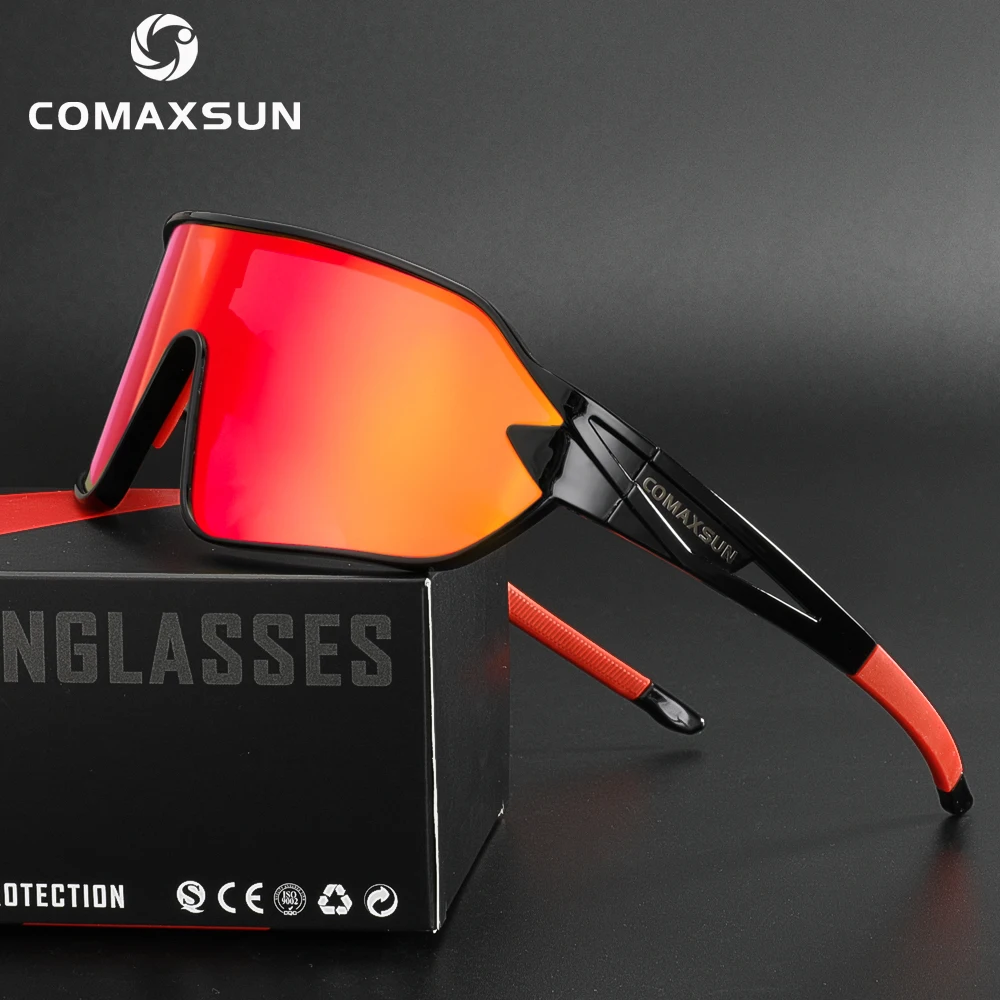Comaxsun Cycling Photochromic sunglasses Bicycle Sports UV400 Ultralight Glasses 