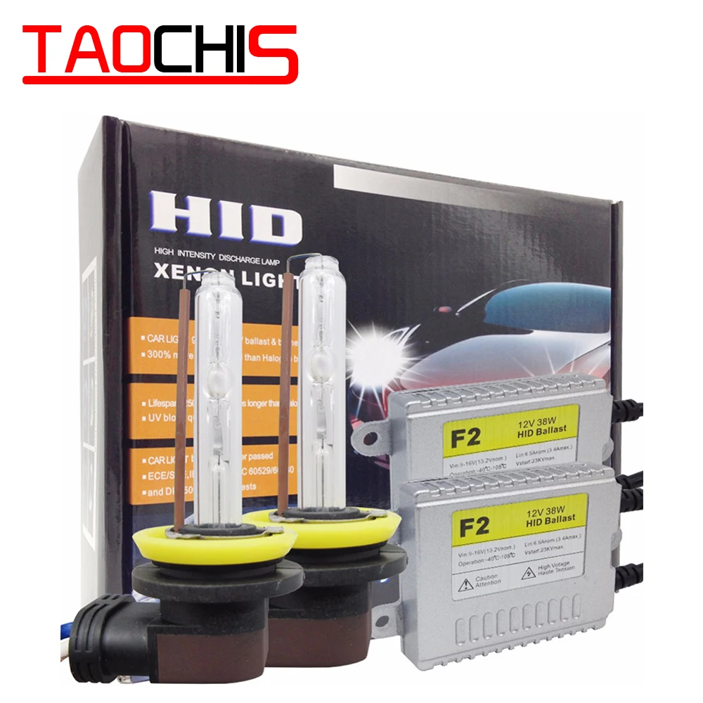 Taochis AC 12 в 38 Вт L тип Hid H11 Ксеноновые лампы Замена H1 H3 головной светильник наборы Быстрый Яркий H7 9005 9006 hid Балласт набор противотуманных фар