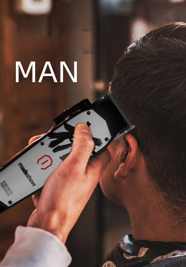 Madeshow M10+ Hair Clipper 2000mAH Battery Five Turns Blade Adjustment Lever Haircut