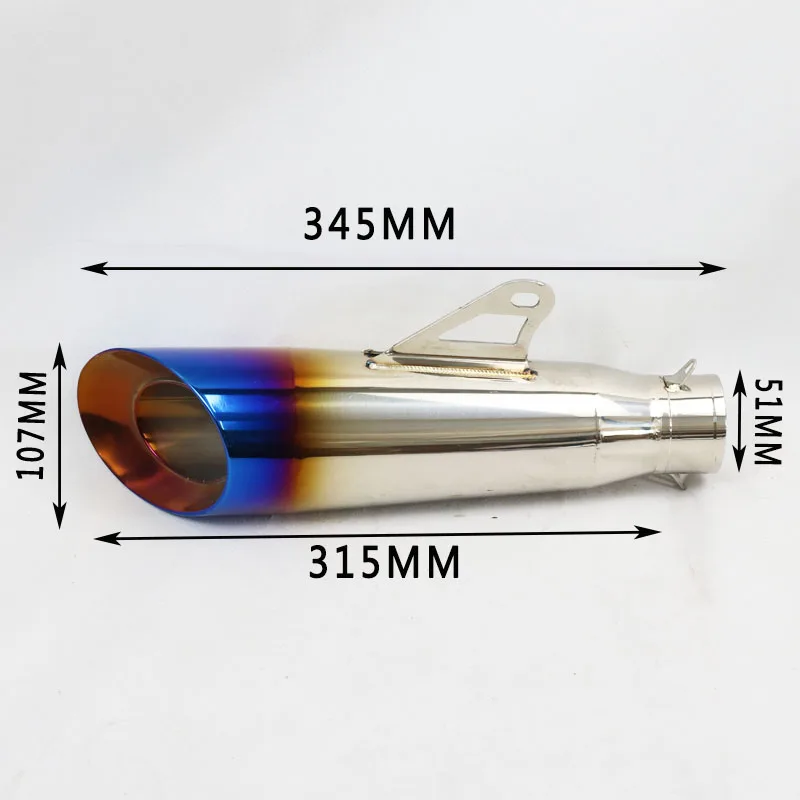 Модифицированный глушитель выхлопных газов для мотоциклов Honda R1 Tmax500 ER6N CB400 FZ6 MSX125