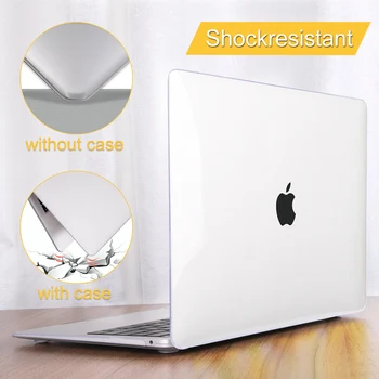 

Crystal Transparent Hard Case Protect For New Apple Macbook Air Retina Pro Touch Bar 11 12 13 15 16 inch A2159 A1990 A2141 A1466