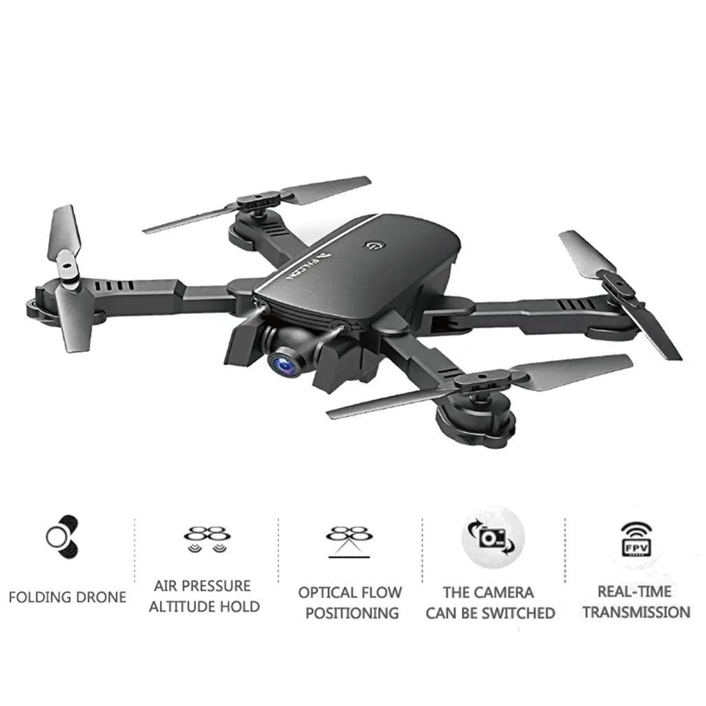 Складной Радиоуправляемый Дрон с 1080P двойной камерой FPV RC вертолет самолет Безголовый режим оптический поток игрушки дистанционного управления