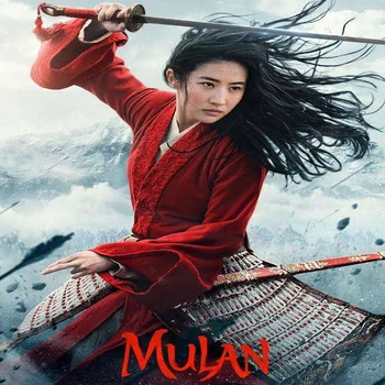 

Adult Kids 2020 Movie Hua Mulan Red Gown Dress Princess Dress Cosplay Costume Custom Halloween Made