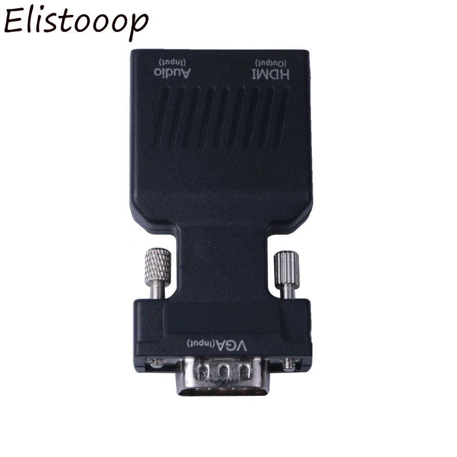 VGA мужчина к HDMI Женский конвертер с аудио-адаптером кабели 1080P для HDTV монитор проектор ПК ноутбук