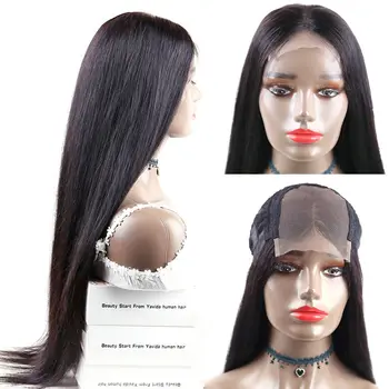 

EMOL 4x4 Lace Closure Wig Remy Hair Straight Lace Wig 150% Density Brazilian Lace Closure Human Hair Wigs For Black Women