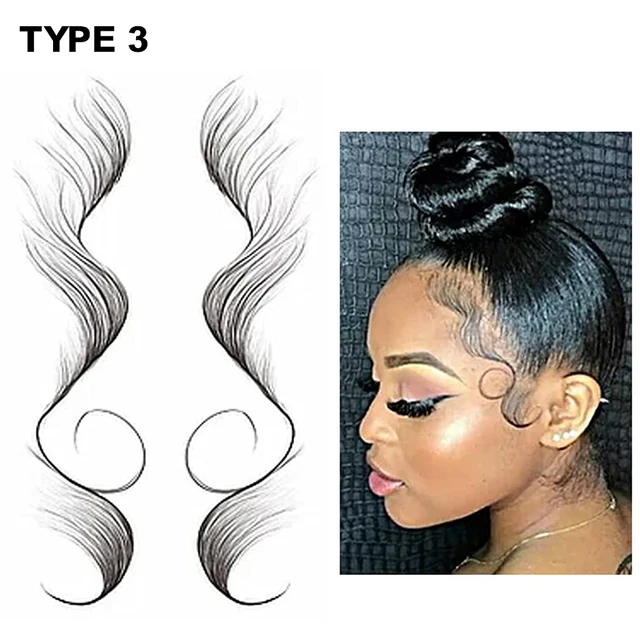 Tattoo Sticker Baby Hair Tattoo Stickers Creating The Seriously Real Baby  Hair 5 Types Tattoo Sticker For You Hairline Sticker - AliExpress Beauty &  Health