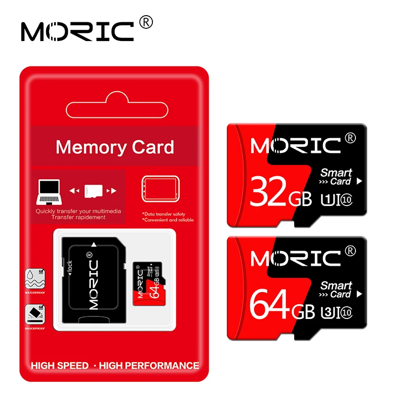 Карта памяти Micro SD Moric класс 10 256/128/64/32/16 ГБ 8/4 | Компьютеры и офис