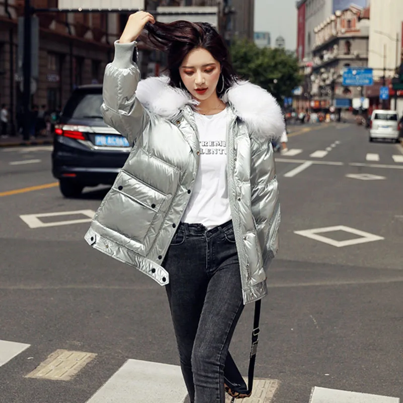 Натуральная овечья шерсть зимний пуховик с меховым воротником Толстая теплая