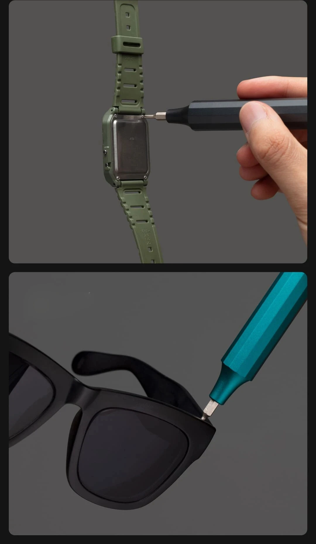 HOTO Multi-purpose Precision Screwdriver Aluminum Alloy Magnetic Bits 24 in 1 Mini Portable Multi-functional Screw Driver Set