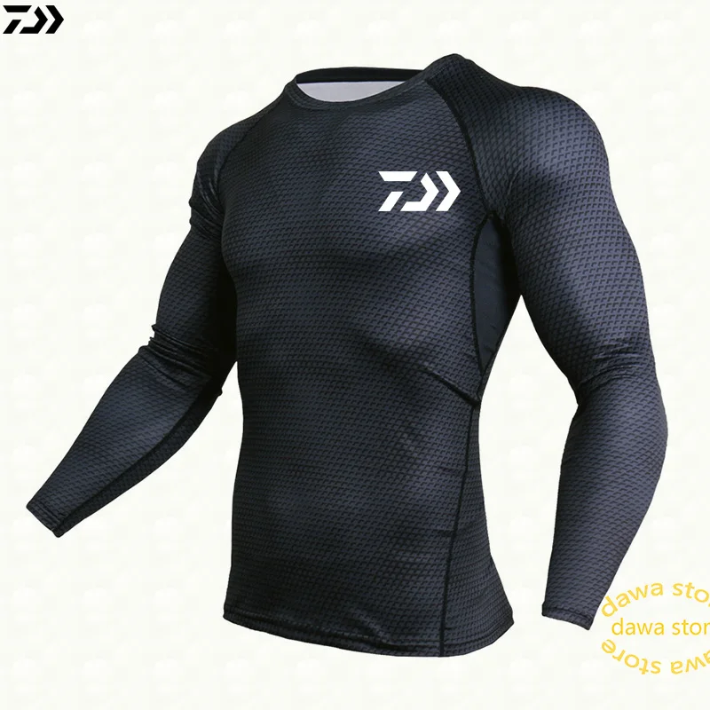 Spring Daiwa Fishing Suit Breathable Python Camouflage Summer Quick-Dry Fishing Clothes Men Hiking Camping Sport Clothing
