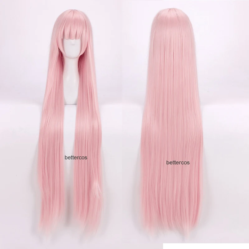 DARLING в FRANXX 02 ноль два Косплэй парики Длинный розовый термостойкие синтетические