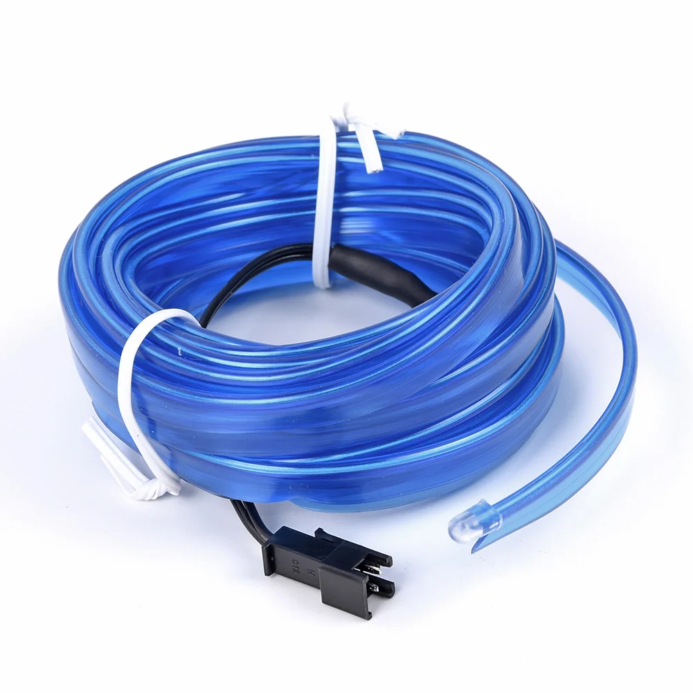 

4M Car Interior Wire Light Dash Trim Mounting Atmosphere Flexible Strip Lamp1x