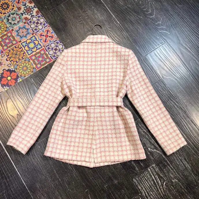 AH10398 Модные женские пальто и куртки,, Подиумные роскошные, известный бренд, Европейский дизайн, вечерние, стильная женская одежда