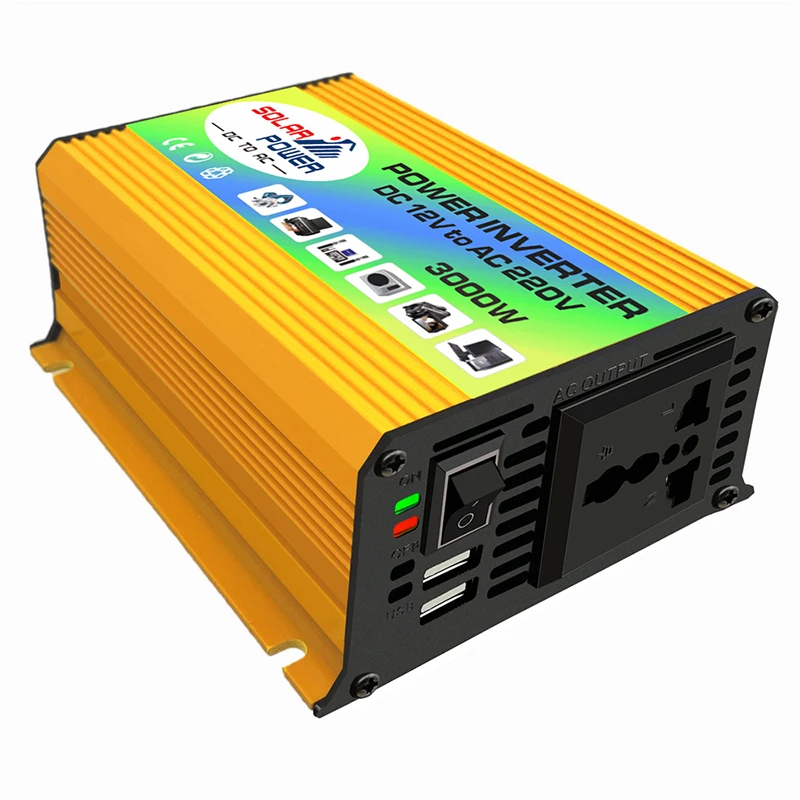 Автомобильный инвертор Peak Power 3000 Вт 12 В постоянного тока в 110 В/220 переменного