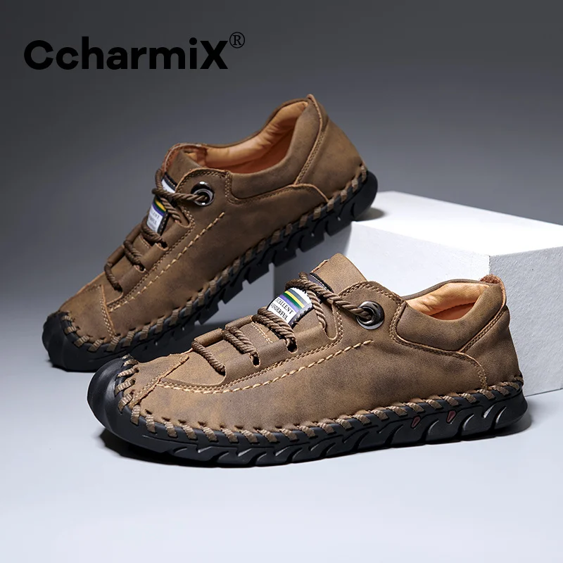 

Men's Shoes Outdoor Tooling Casual Shoes Handmade Leather Shoes Low Cut Frosted Leather Large Size 48 Hiking Shoes
