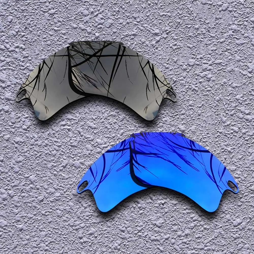 2 Pairs Polarized Replacement Lenses for Oakley Fast Jacket XL Sunglasses- Multiple Choices - Цвет линз: Black-Purple