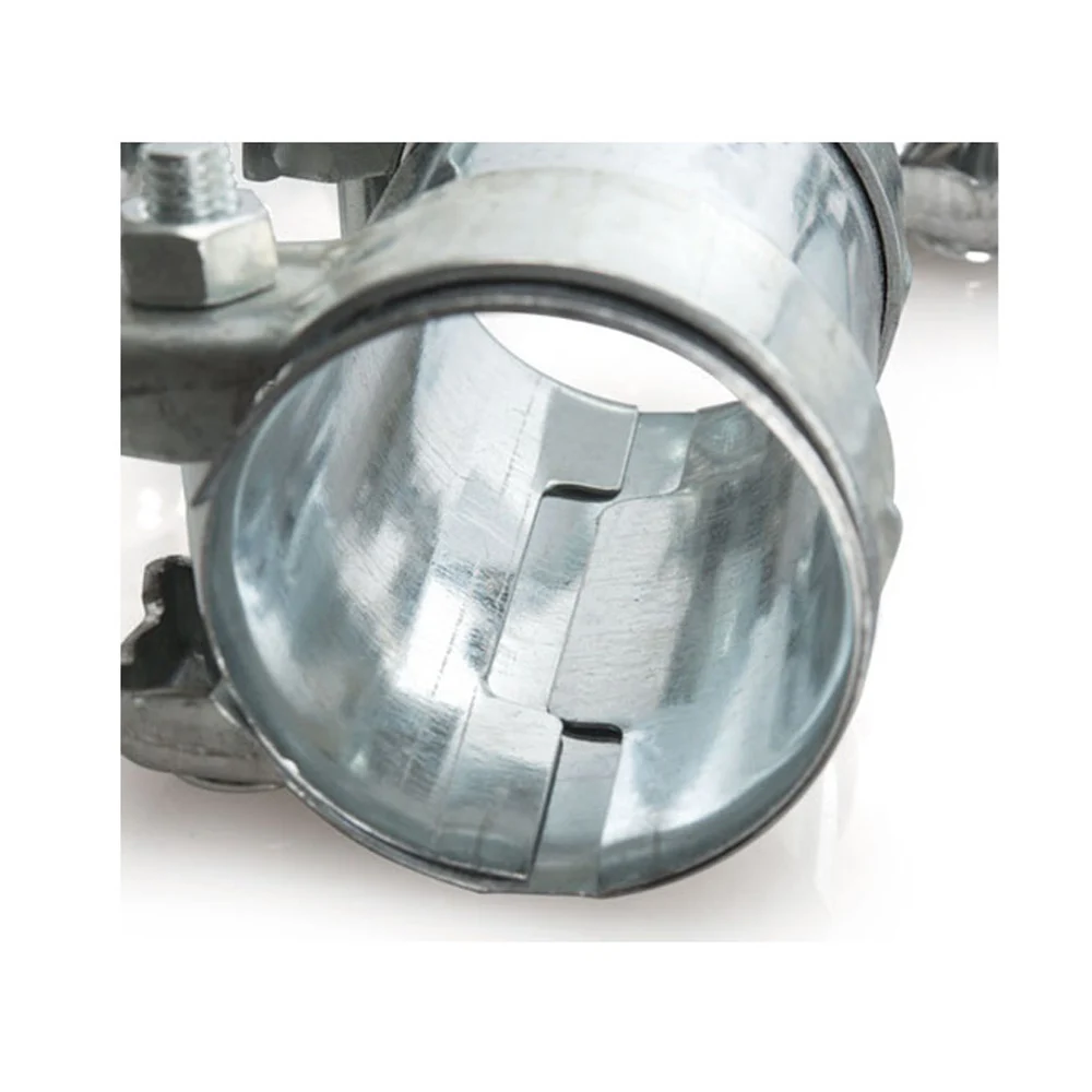 Exhaust Pipe Connector 1.5-3.0" Exhaust Pipe Connector Tube Adapter Joiner Sleeve Clamp Tube Pipe Connector Joiner length 95mm