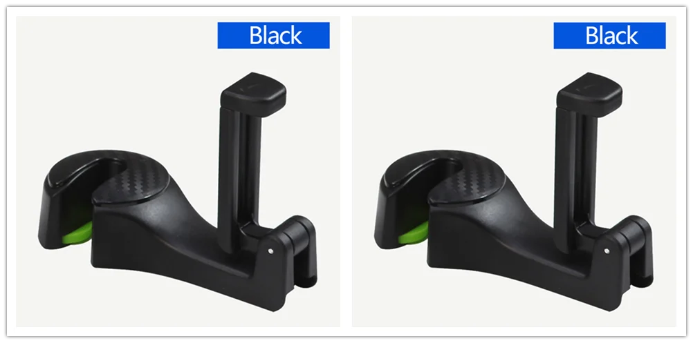2PCS BLACK Автомобильный крючок в изголовье держатель для телефона задняя вешалка для Infiniti EX35 G35 EX Q45 M45 M35x M35 FX45 Kuraza Emerg-E эфира EX30d - Название цвета: 2PCS BLACK